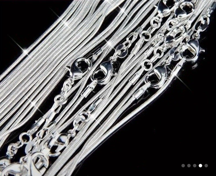 24” Solid 925 Sterling Silver Diamond Cut Sparkle Rope Chain Necklace 1mm