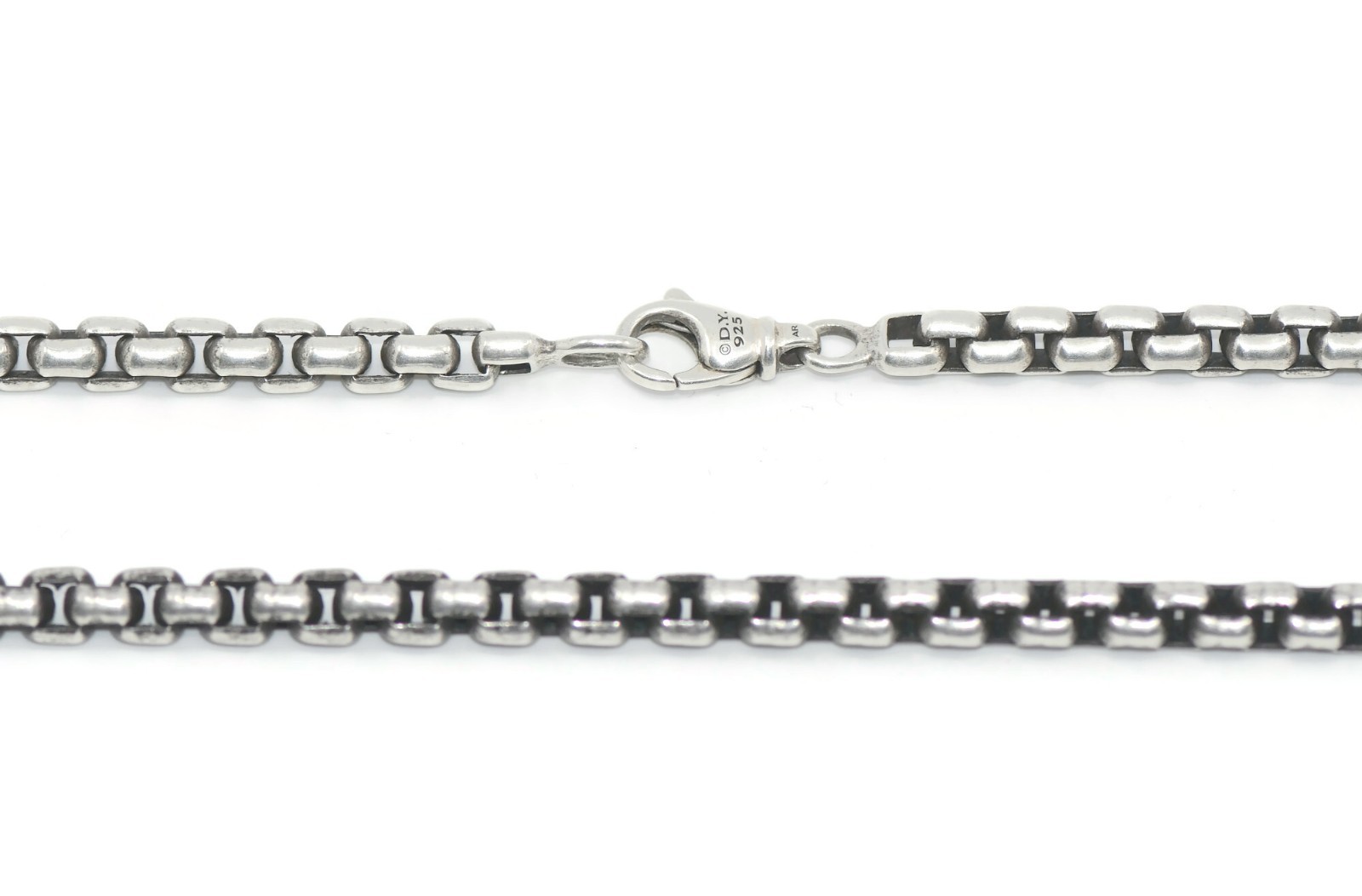 David Yurman Box Chain Sterling Silver Necklace