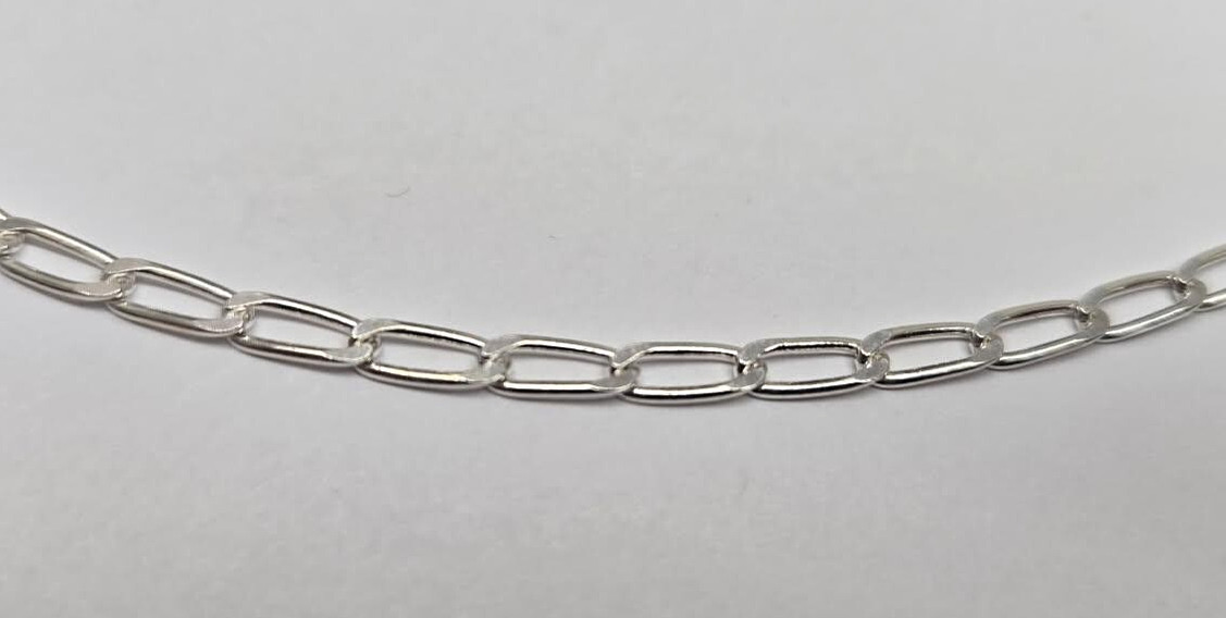 925 Sterling Silver Solid Long Curb Link Chain Necklace Bracelet 3mm 7″ to 30″