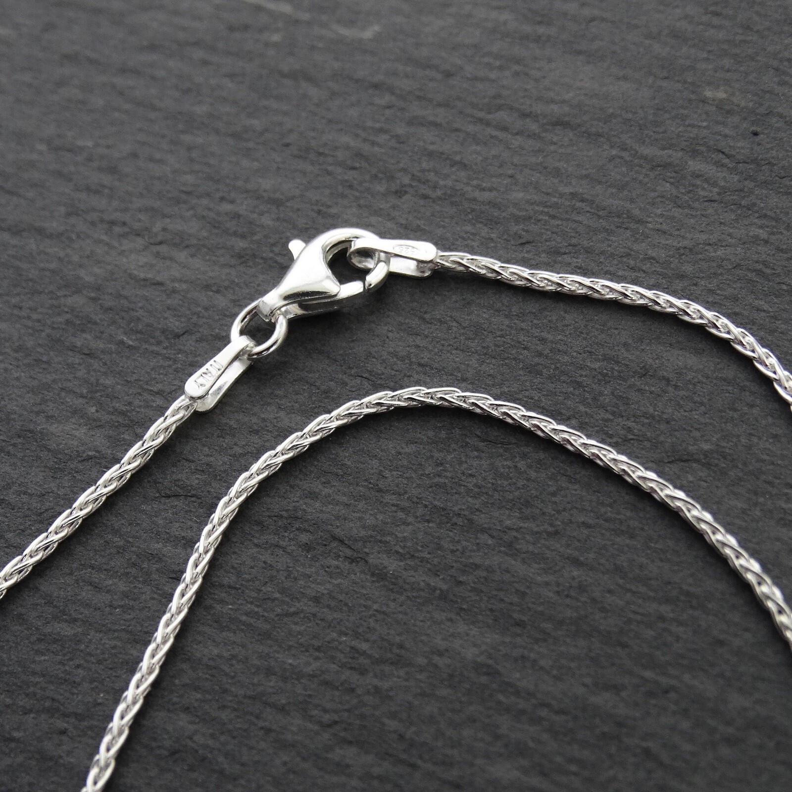 Sterling Silver 1mm SPIGA Wheat Chain Necklace 030 Italy 16″- 30″ NEW 925