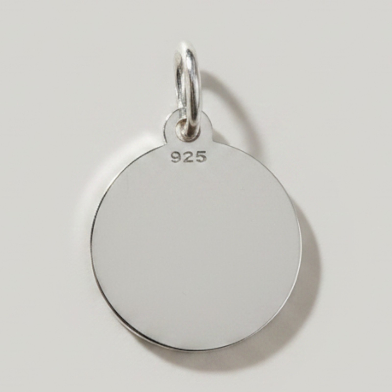 Sterling Silver IHS Pendant Jesus Monogram Medal 15mm Stamped 925 Nickel Free