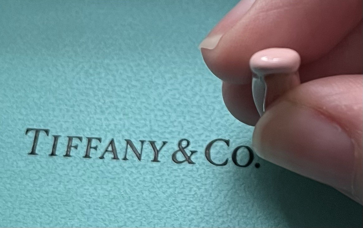 Tiffany & Co. Pink Enamel Ballet Slipper Charm