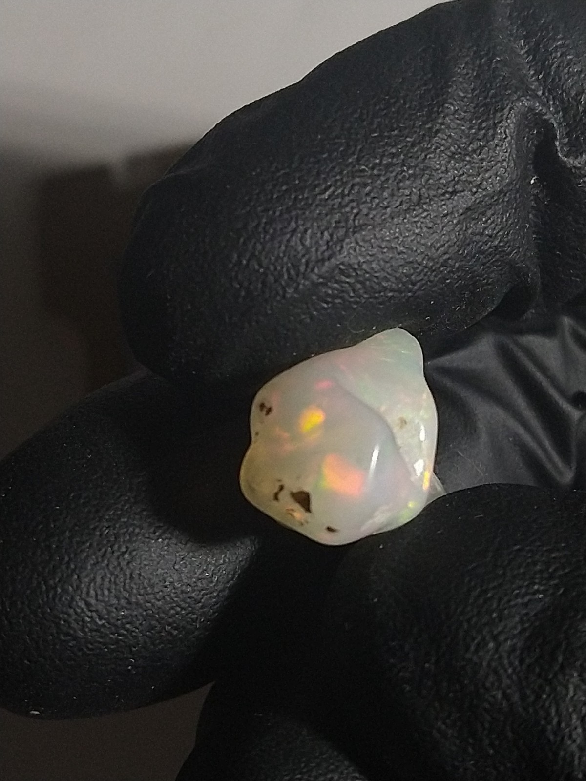 Bigger Opal Pendant Tumble Freeform Sterling Silver