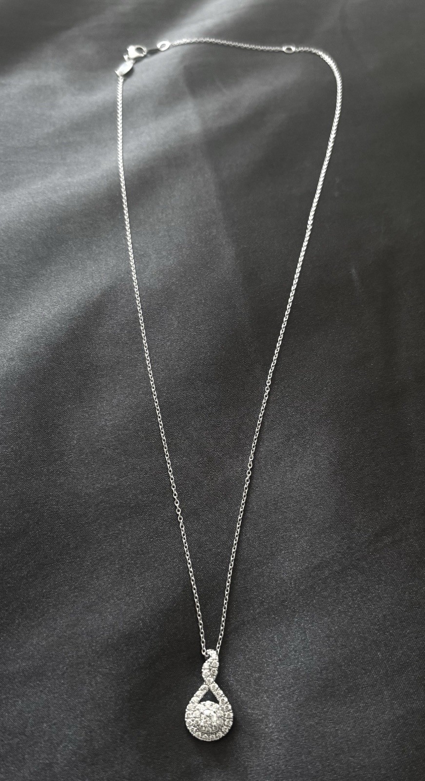 The Leo Diamond 14k White Gold Round-cut Necklace, 36 Diamonds, 0.5ctw