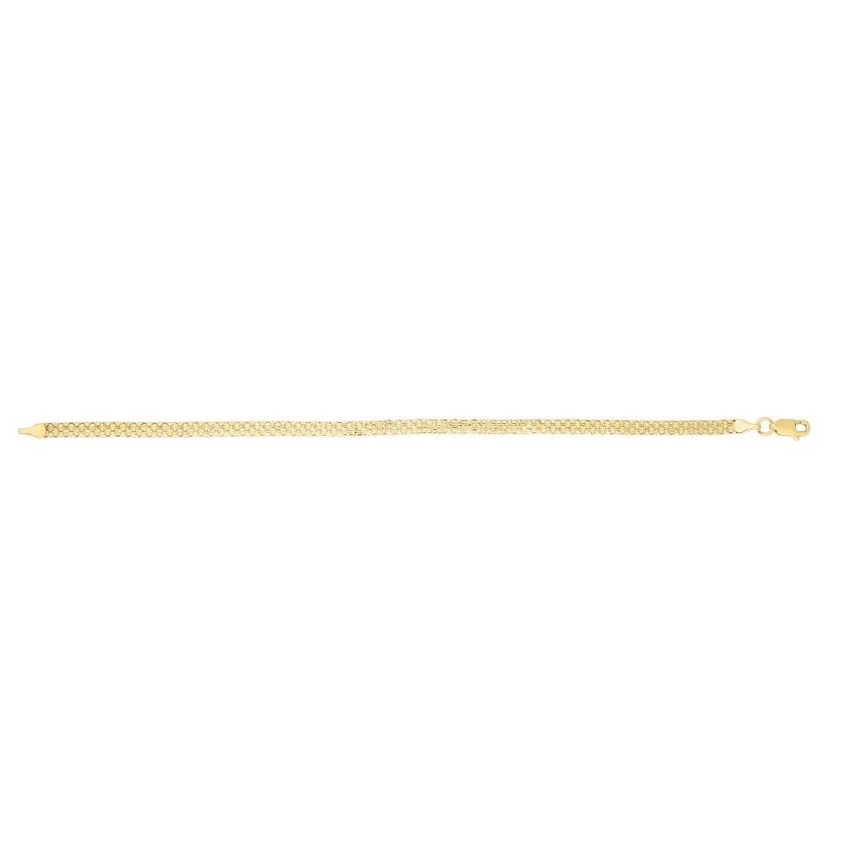14k Yellow Gold 3.5mm Bismark Link Chain Necklace 16″ 2.65 Grams