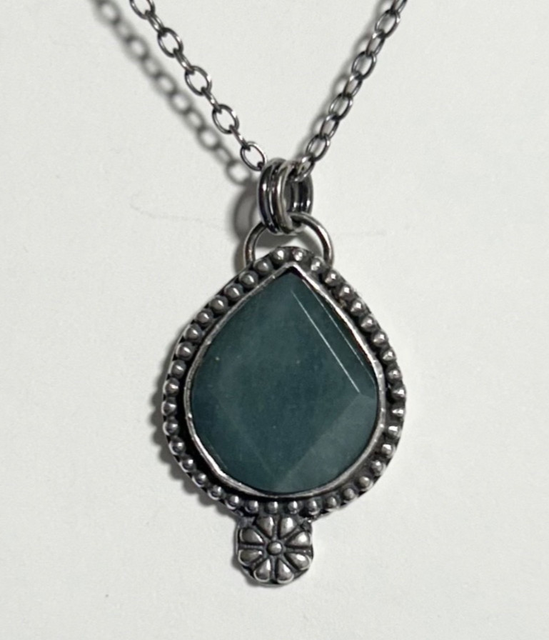 Sterling Silver Jade Necklace