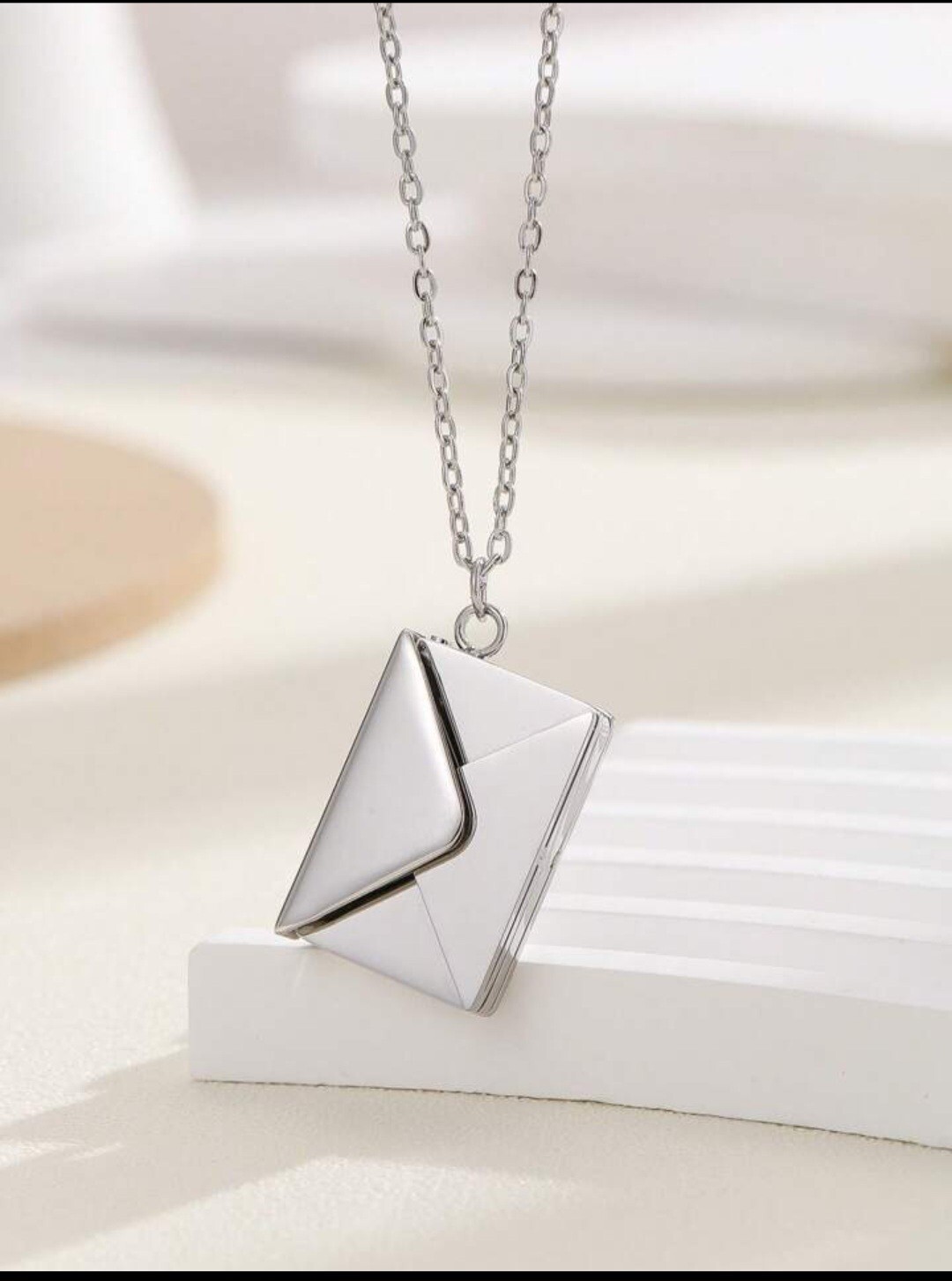 Secret Message Envelope Necklace Chain ⛓️ Very Good For Gift
