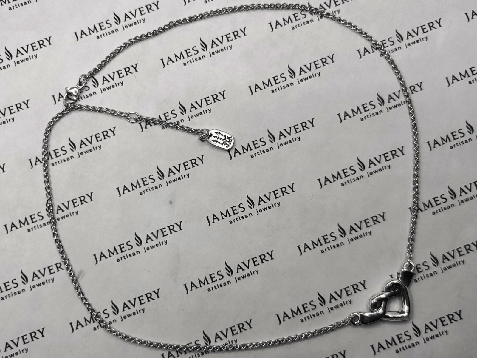 Authentic James Avery Heart Knot Necklace 17″ 16″ & 15″ 925 DB-88, NK-79 $ 145