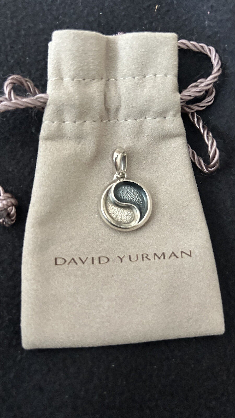 David Yurman Sterling Silver Yin & Yang Amulet