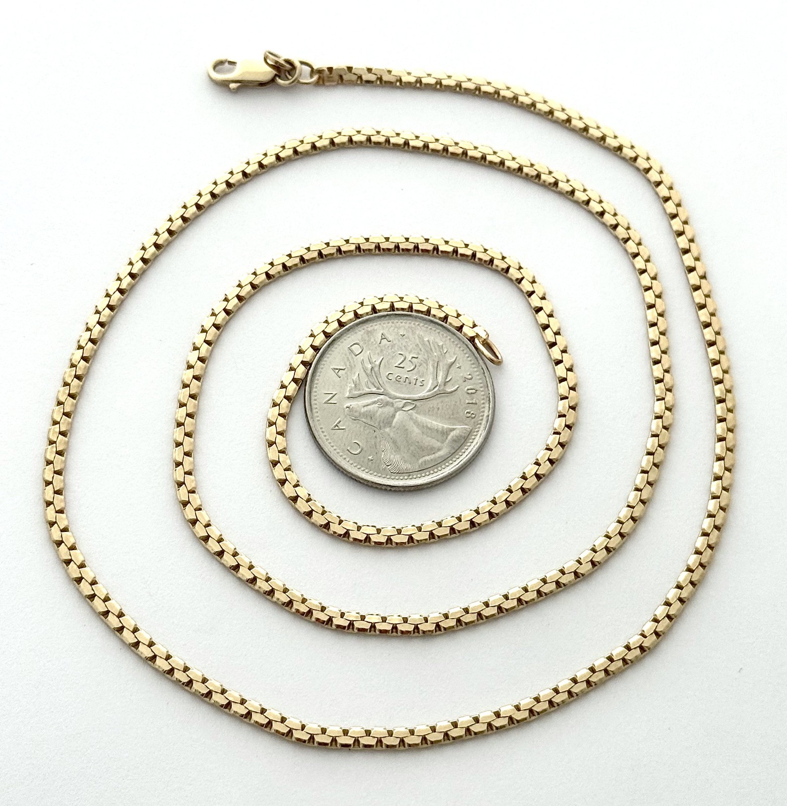 UNISEX CHAIN NECKLACE 14K YG, ITALY, 16.0 GRAMS, 24″ LONG , APPR RET USD $4,300
