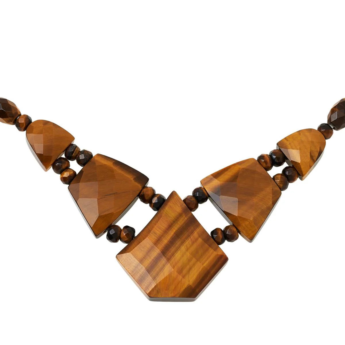 Jay King Sterling Silver Tiger’s Eye Statement Necklace