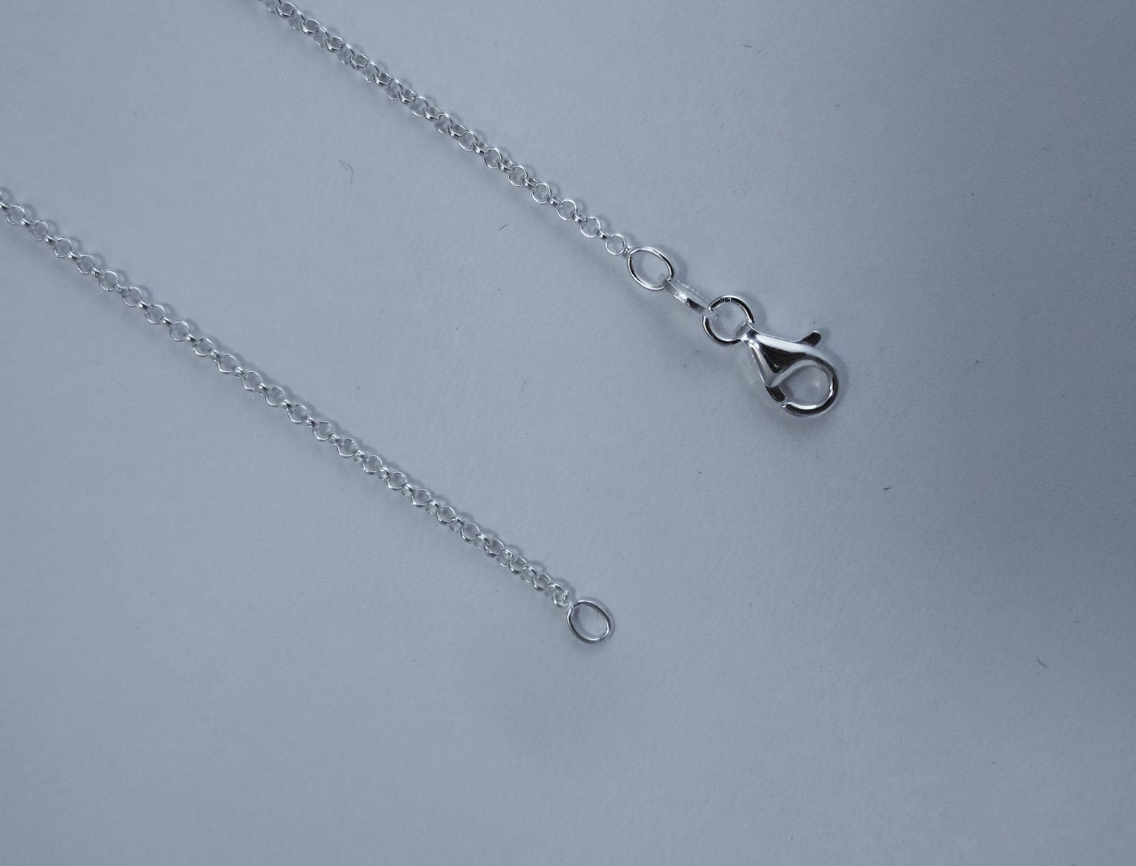 Cable Rolo Chain 1.6mm Italian Sterling Silver 14,16,18,20,22,24,30 inch 925 NEW