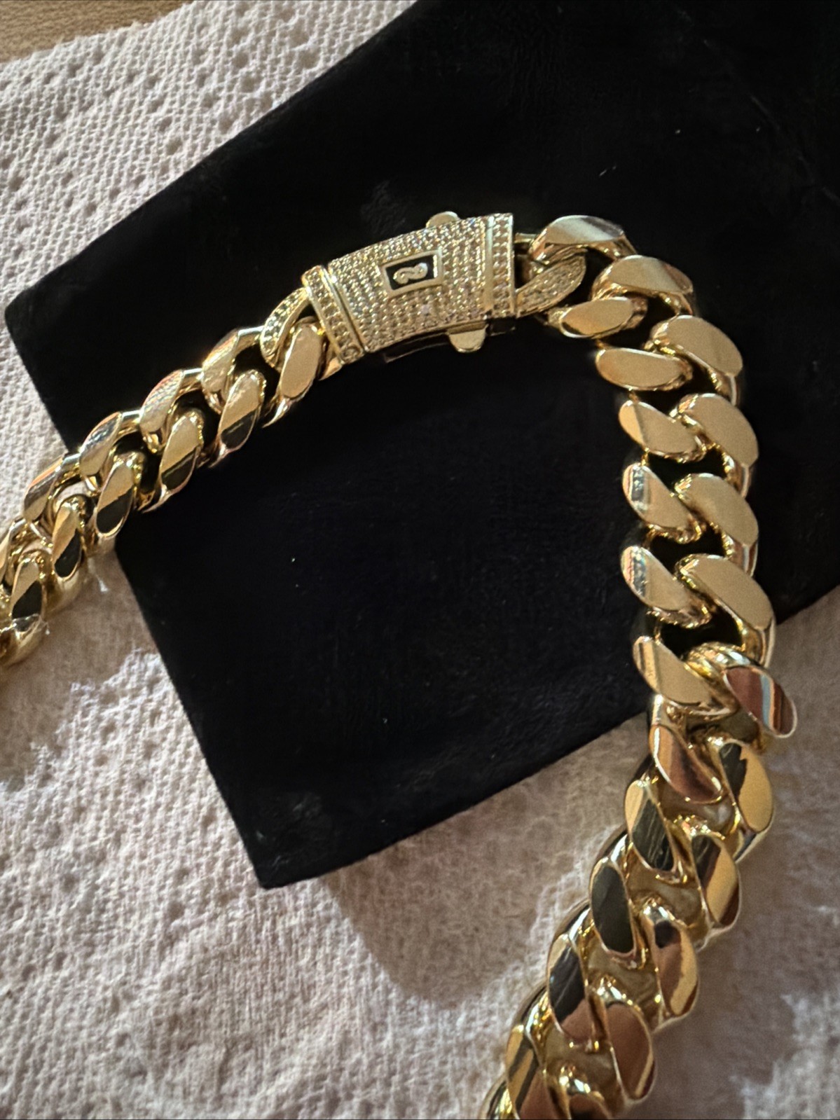 14k monaco cuban chain Gold Ion 22”