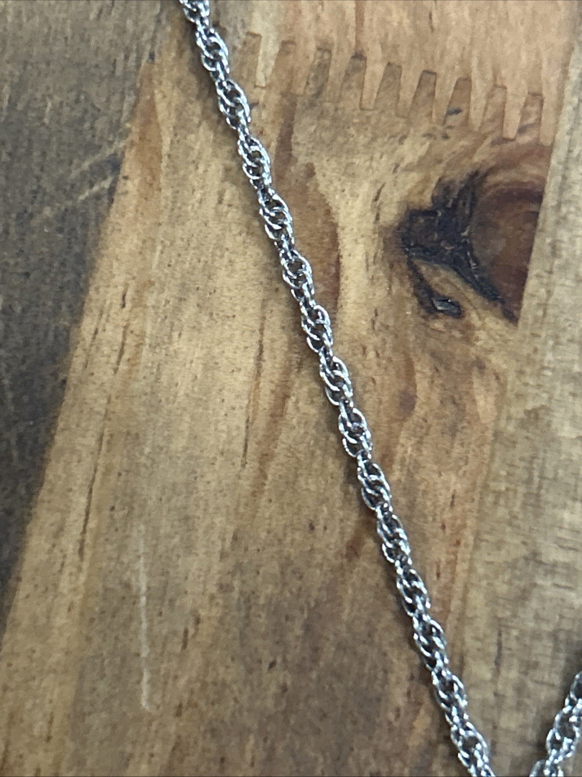 18.25” German Krementz Sterling Silver Rope Chain Scale Pendant Libra 14 Grams