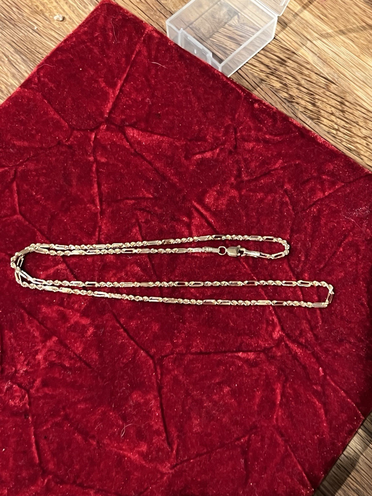 Solid 14k Gold Rope Chain Necklace 18 Inch About 4.6 Grams Amazing Shape! G1