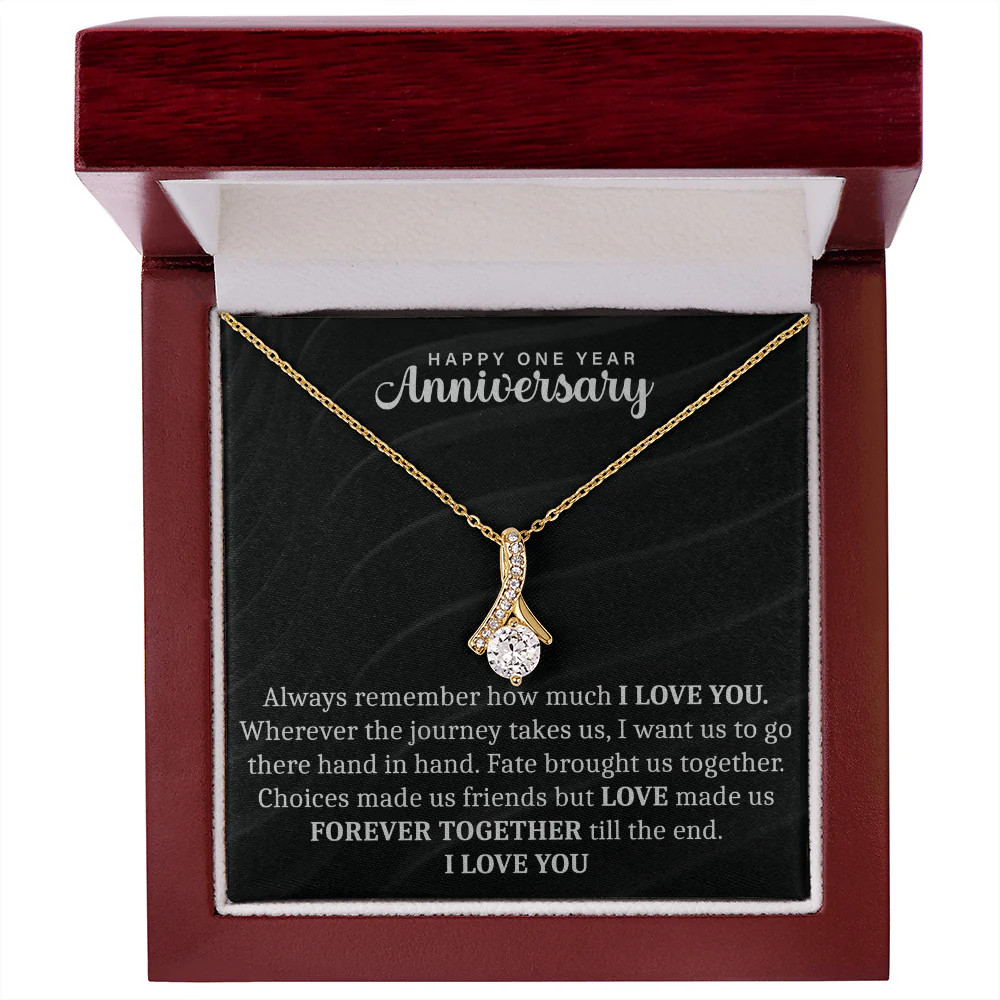 Happy One Year anniversary Alluring Beauty Necklace