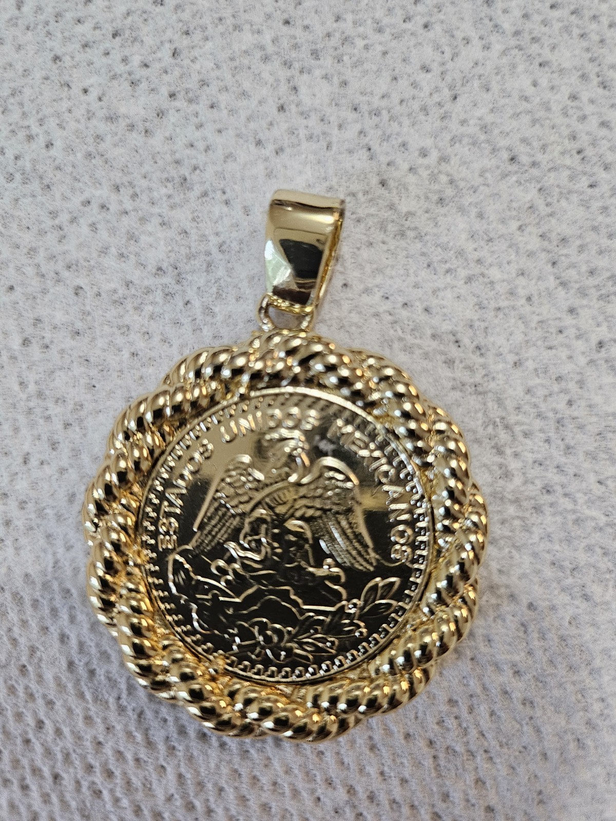 Gold-Plated Pendant with Multiple Gemstones