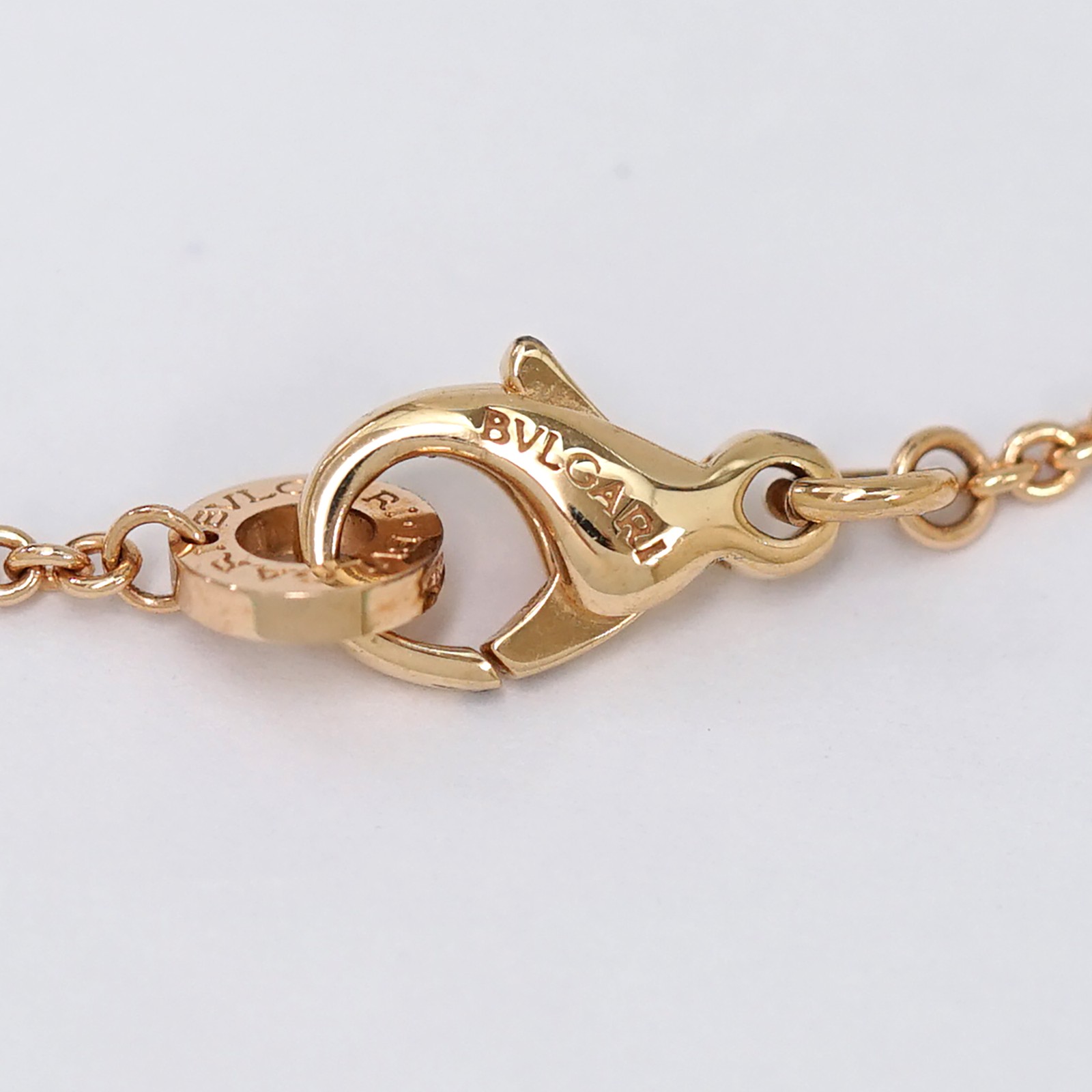 BVLGARI B zero1 Necklace 18″ 18k Rose Gold Auth w/Box #2140