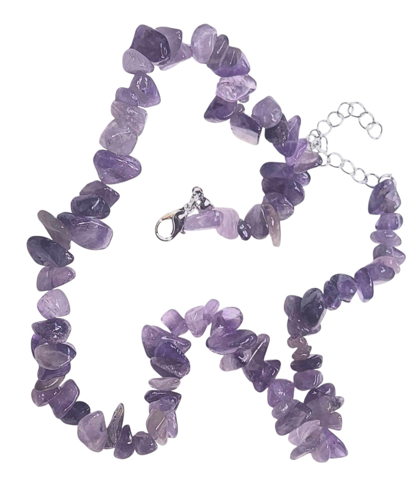 Gemstone Chip Prayer Strand – Love, Protection, Meditation Beads – Amethyst
