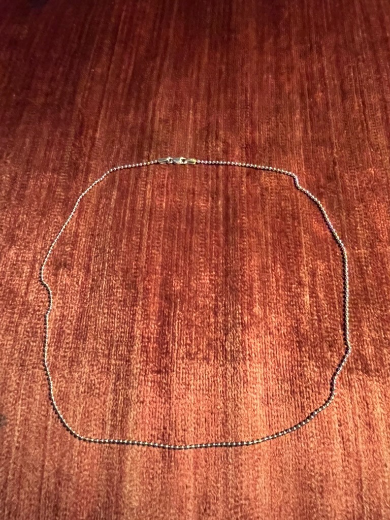 Stunning 14k White Gold Ball Chain (18 inches, 4g)