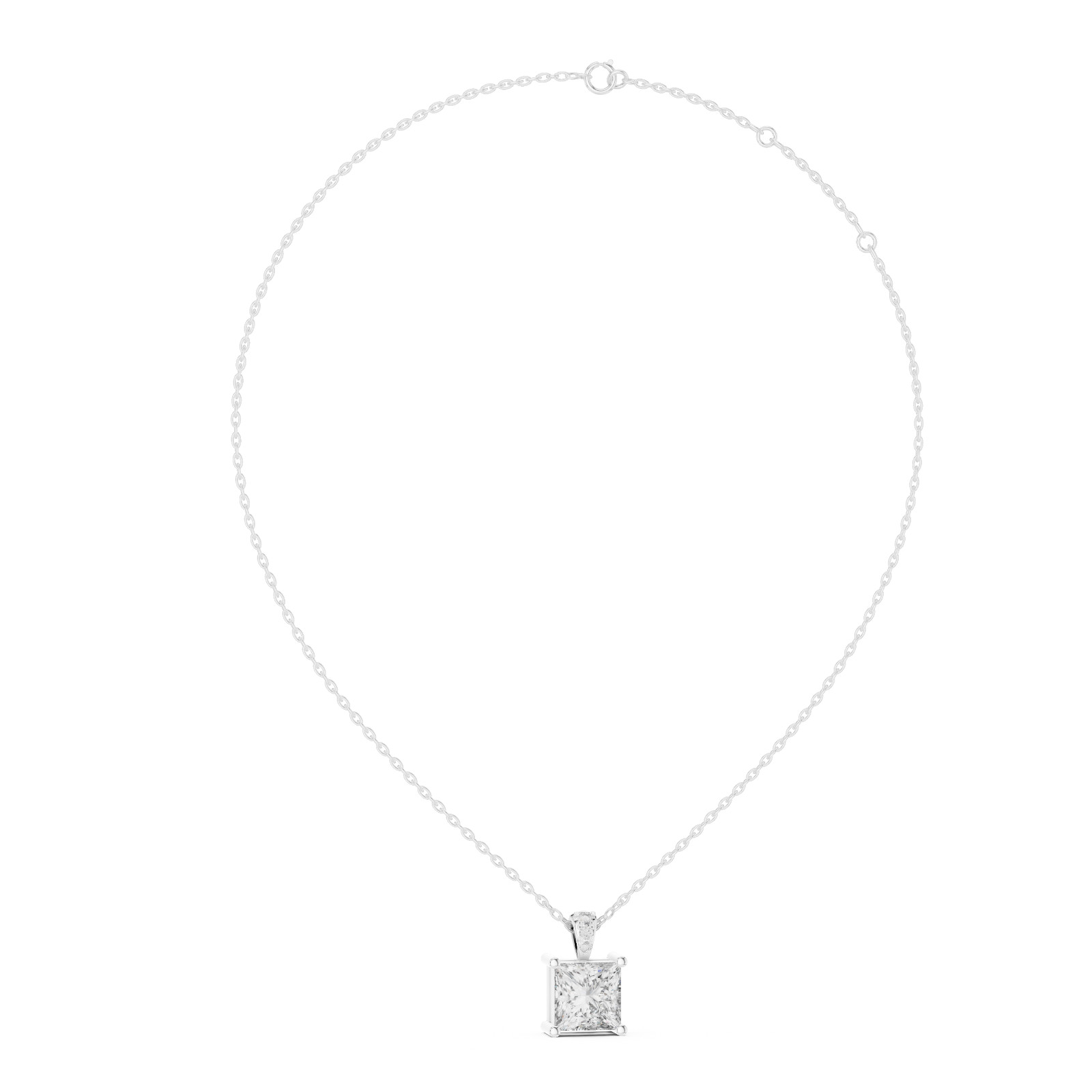 Fine Lab Grown Diamond Pendant Necklace for Women | IGI Certified | Timeless Lux
