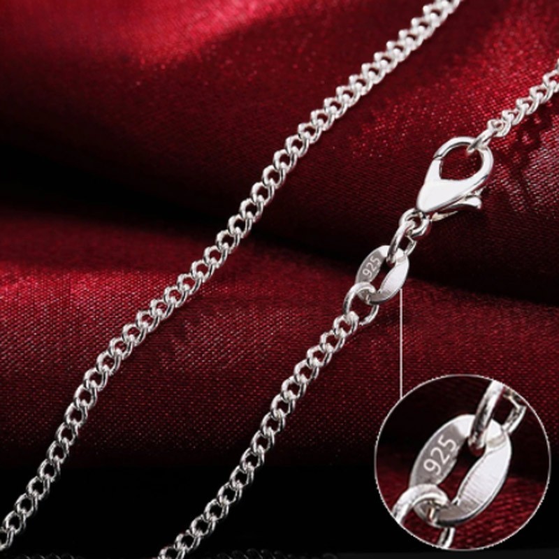Real Solid Sterling Silver Diamond Cut Rope Chain Mens Boys Bracelet or Necklace