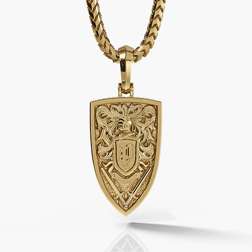 Empire, 14kt Solid Yellow Gold Lion Head Pendant For Men Birthday Gift For Him