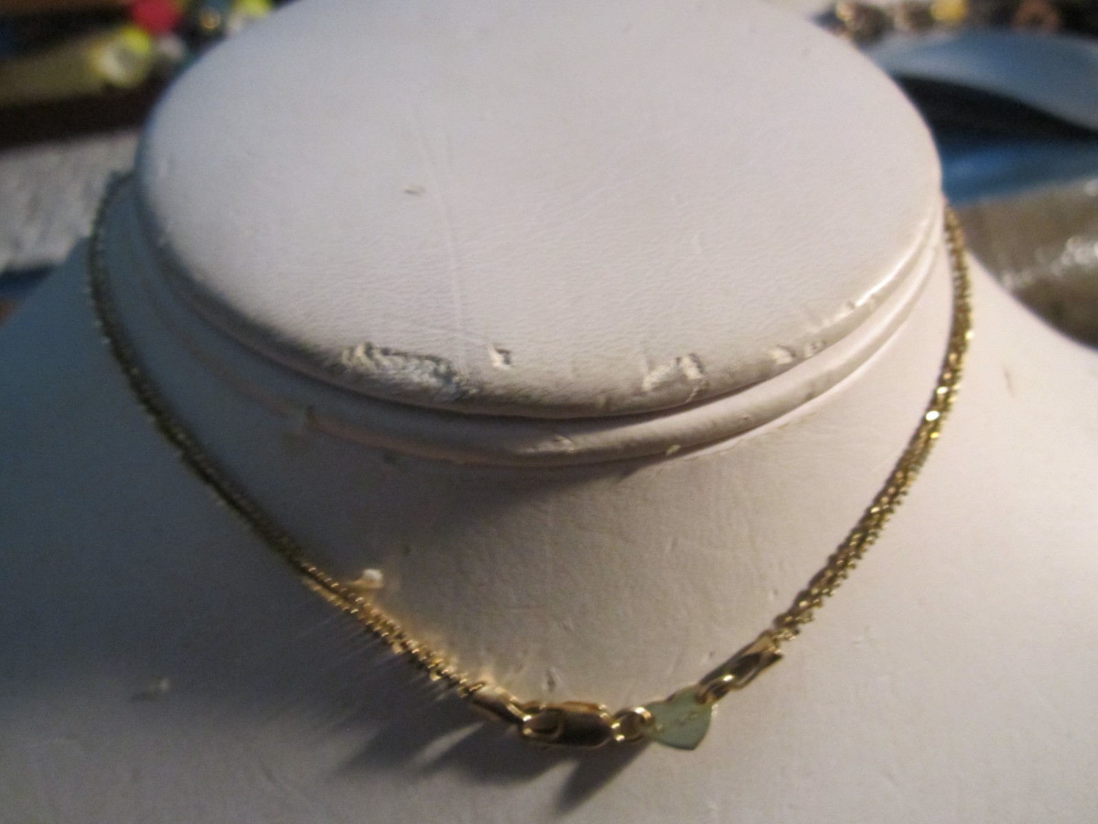 MILOR 14K GOLD NECKLACE 1.65g – 12″ LONG – SIGNED MILOR MARKED 14K AND 585 ITALY