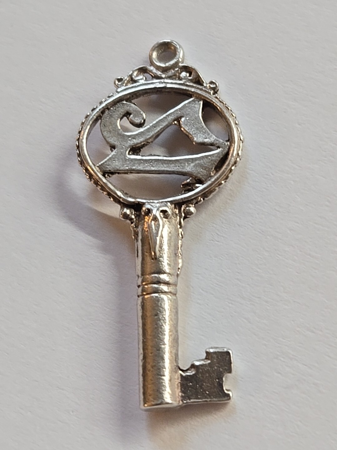 Sterling Silver ~ Key Charm ~ #21 ~ AWESOME! ~ BIRTHDAY ~ ANNIVERSARY ~ VINTAGE!