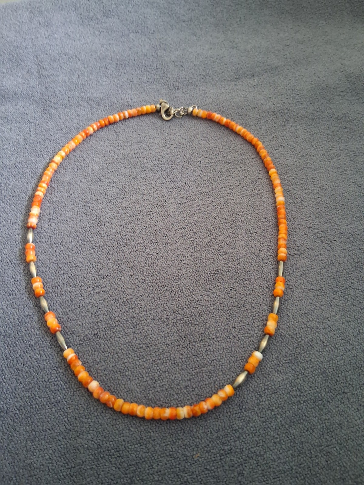 Orange Coral – necklace – Excellent Condition