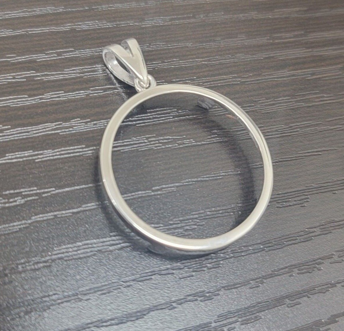 Sterling Silver Bezel Susan B Anthony Sacagawea 27 mm Coin Prong Back Round Edge