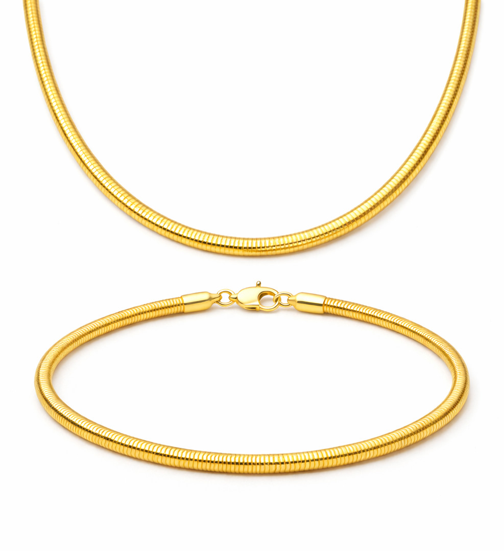 Italian 1/200 14k Yellow Gold Overlay Herringbone Chain Necklace cadena