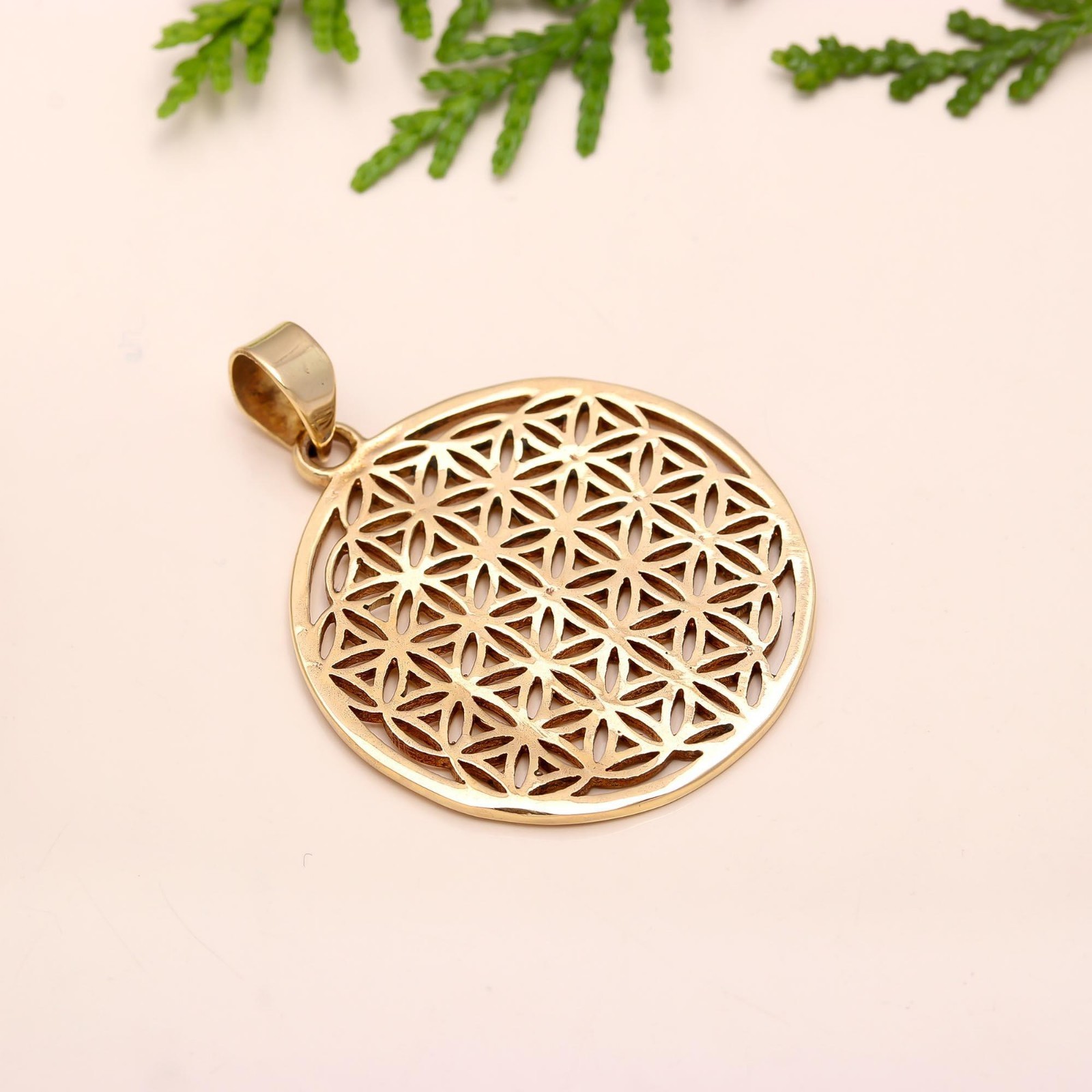 925 Sterling Silver Gold Plated Handmade Pendnat Gift For Birthday Love