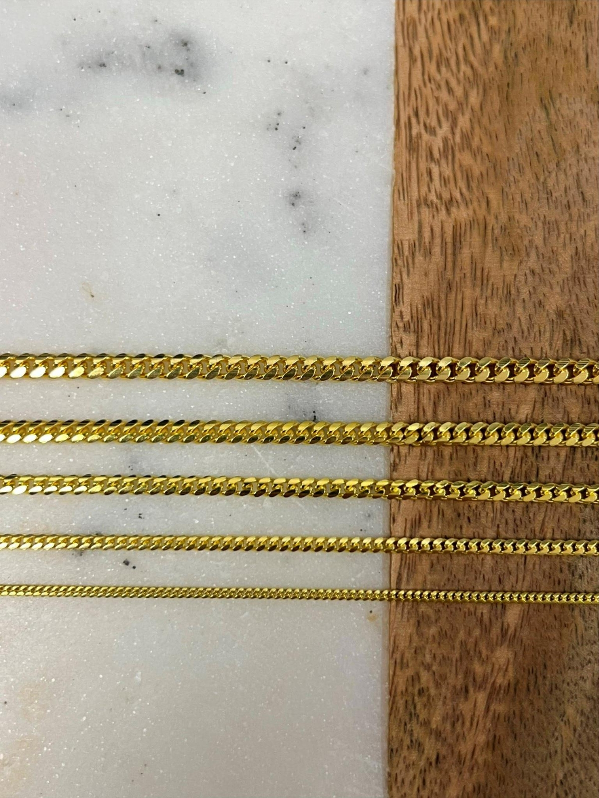 14k Gold Plated Solid 925 Sterling Silver Miami Cuban Chain 2mm-5mm Necklace
