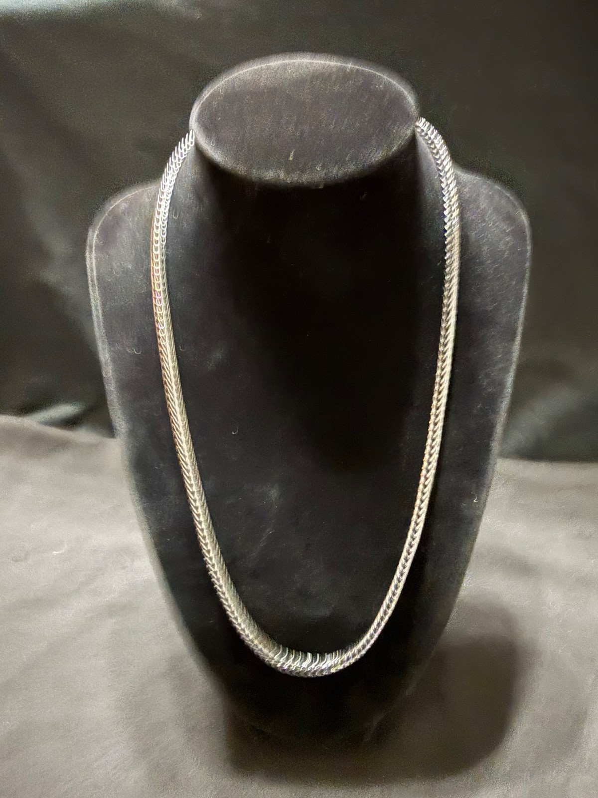 black onyx franco necklace chain 21 inch 3.5mm lobster clasp