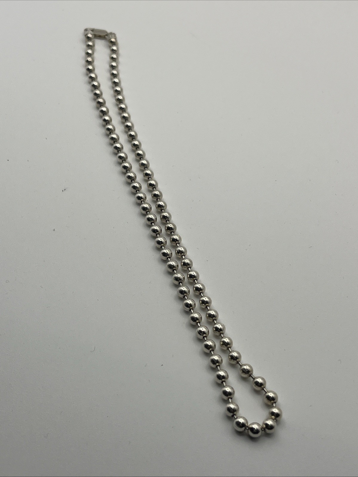 Milor Sterling Silver Beaded Ball Necklace-20 Inches