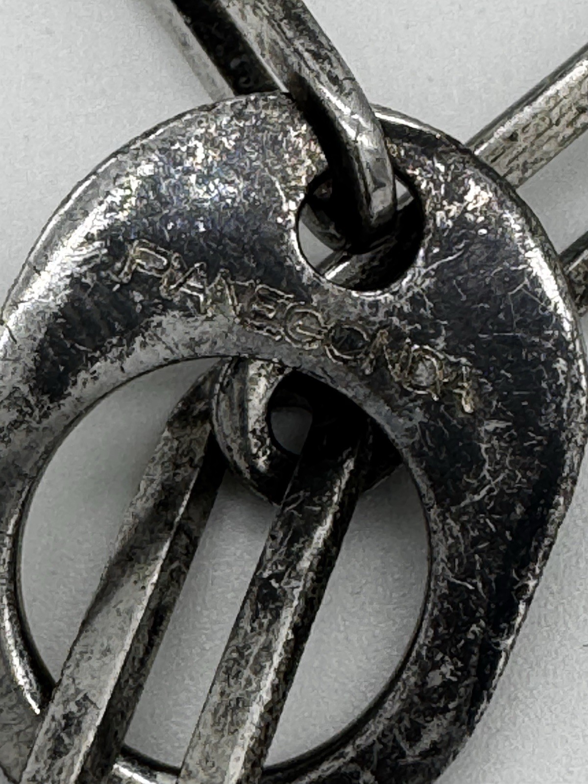 HTF! Pianegonda Sterling Silver Toggle Chain Link Necklace 30”