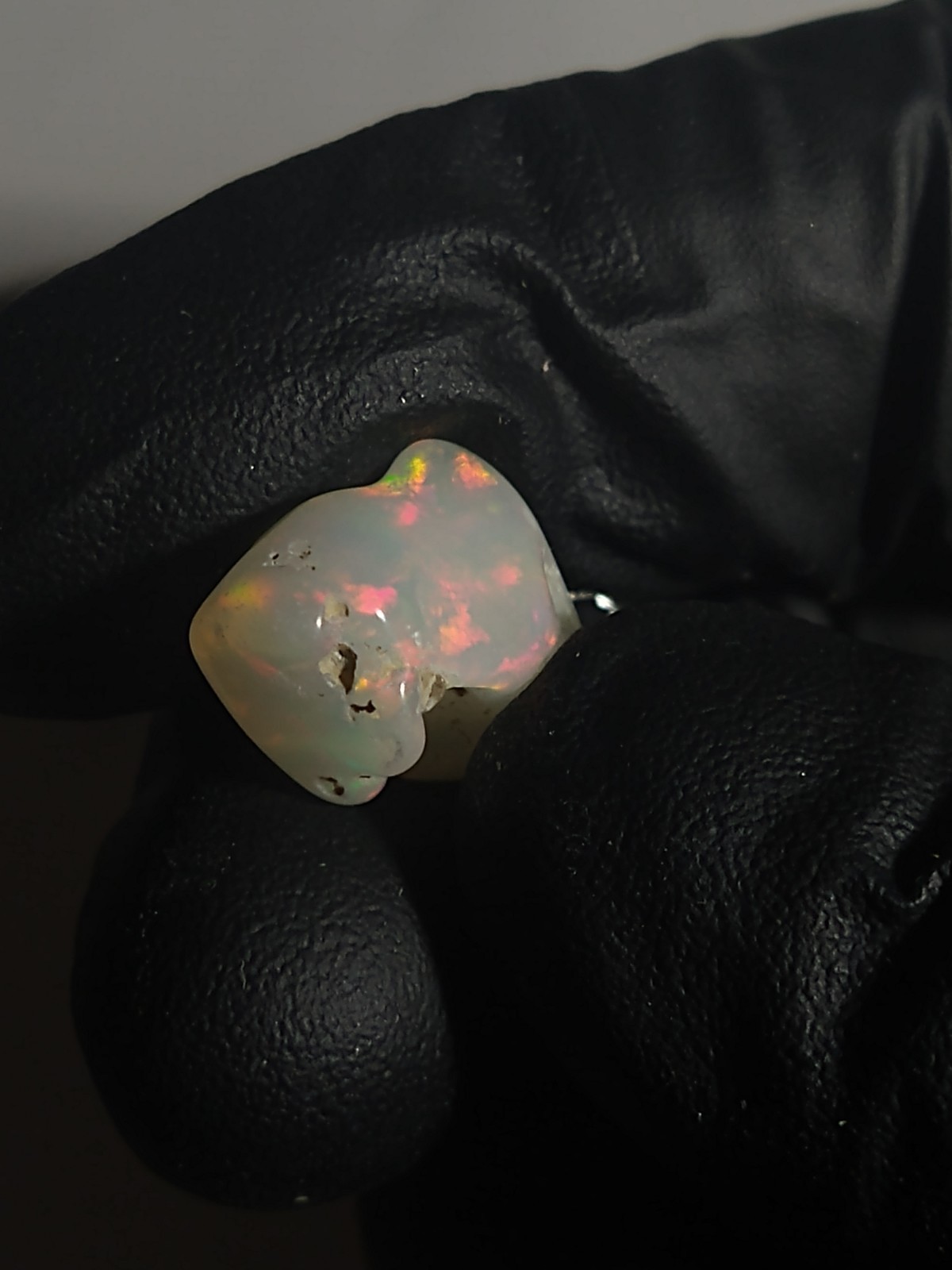 Bigger Opal Pendant Tumble Freeform Sterling Silver