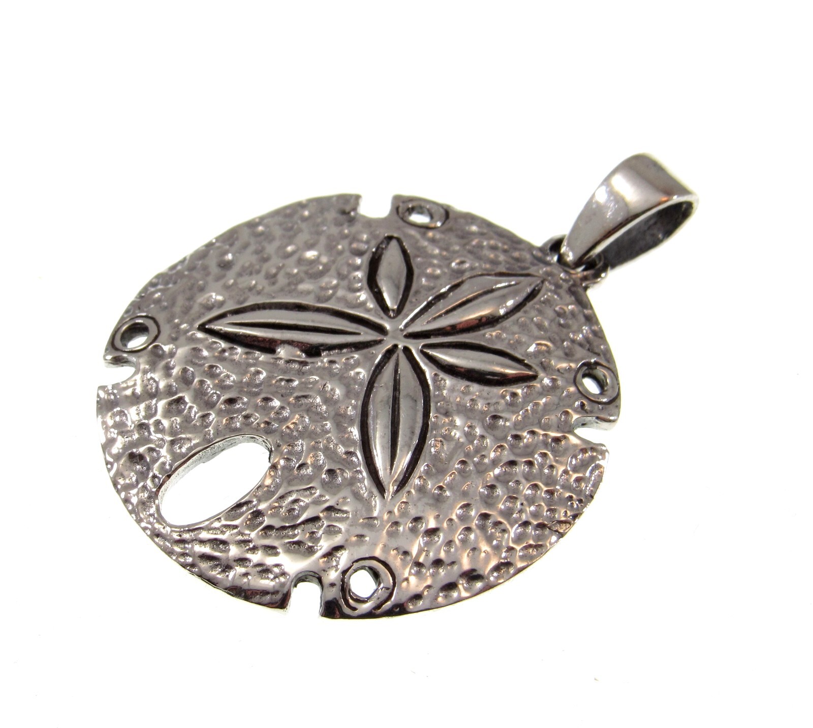 Handcrafted Solid 925 Sterling Silver SAND DOLLAR Pendant, Beach & Sea Jewelry