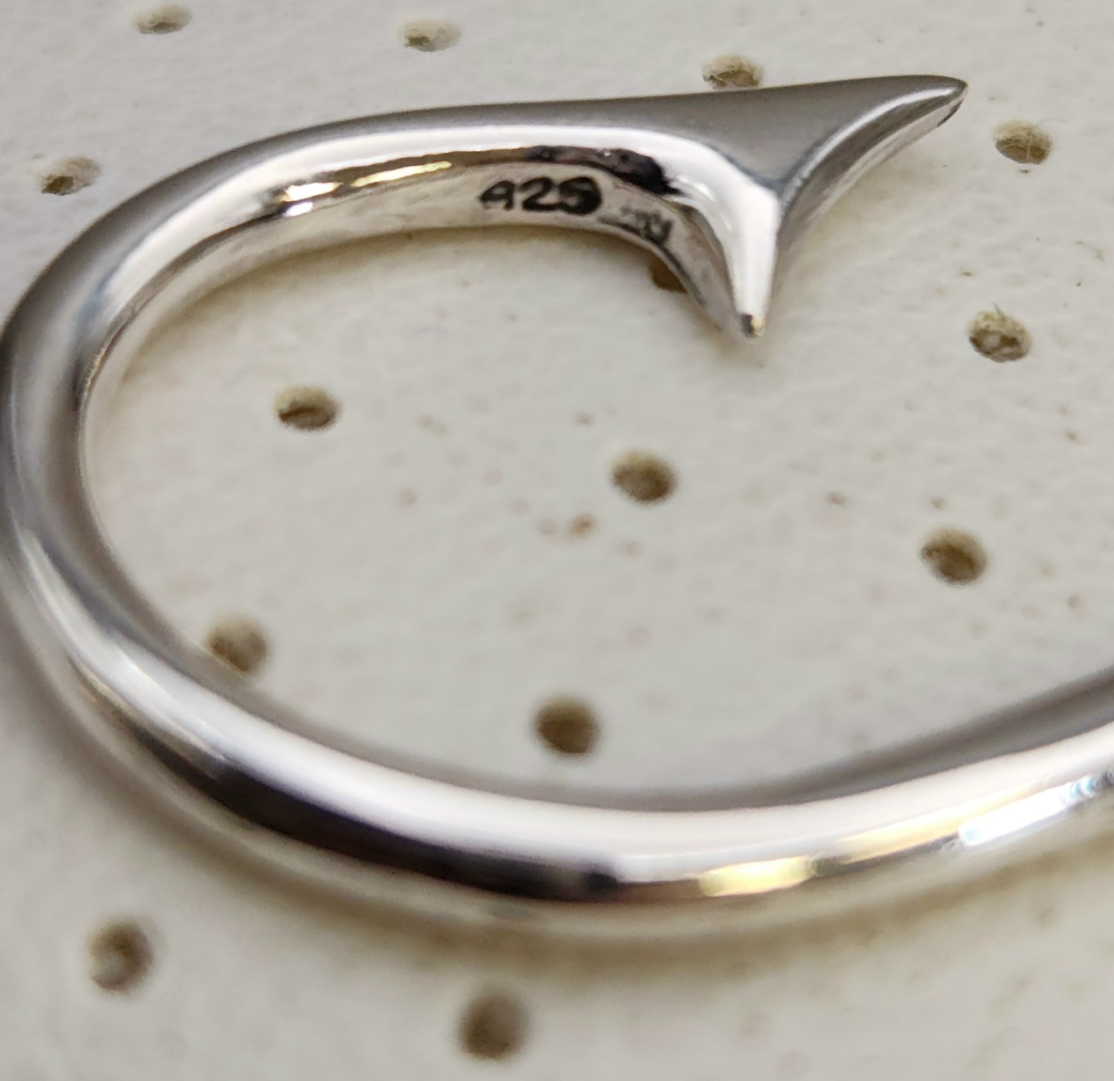 Sterling Silver Fish Hook Pendant Fishing Nautical