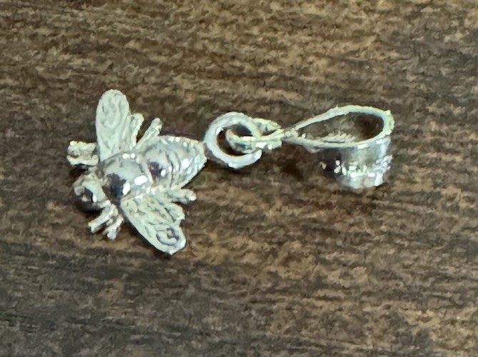 Gorgeous Sterling Silver Small Bumblebee Pendant For Adult & Child Marked