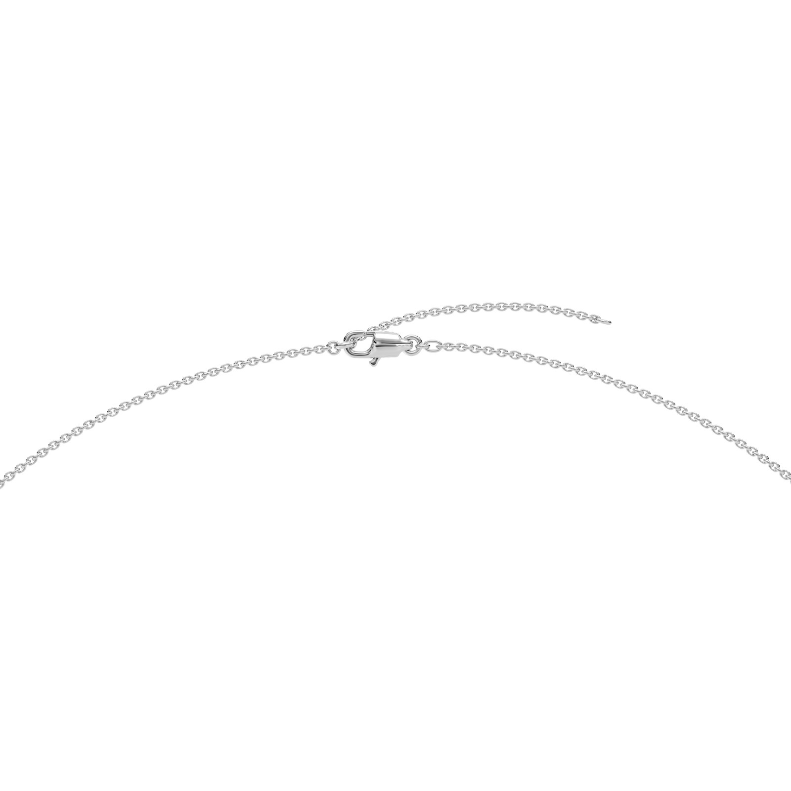 1.00 Ct E-F VVS-VS Lab Grown Round Pear Diamond Necklace Pendant 14k White Gold