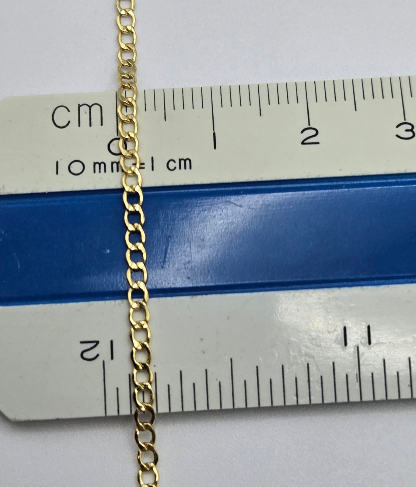 Solid 10K Yellow Gold Cuban Link 2mm Necklaces, 20″ 22″ 24″, Italy