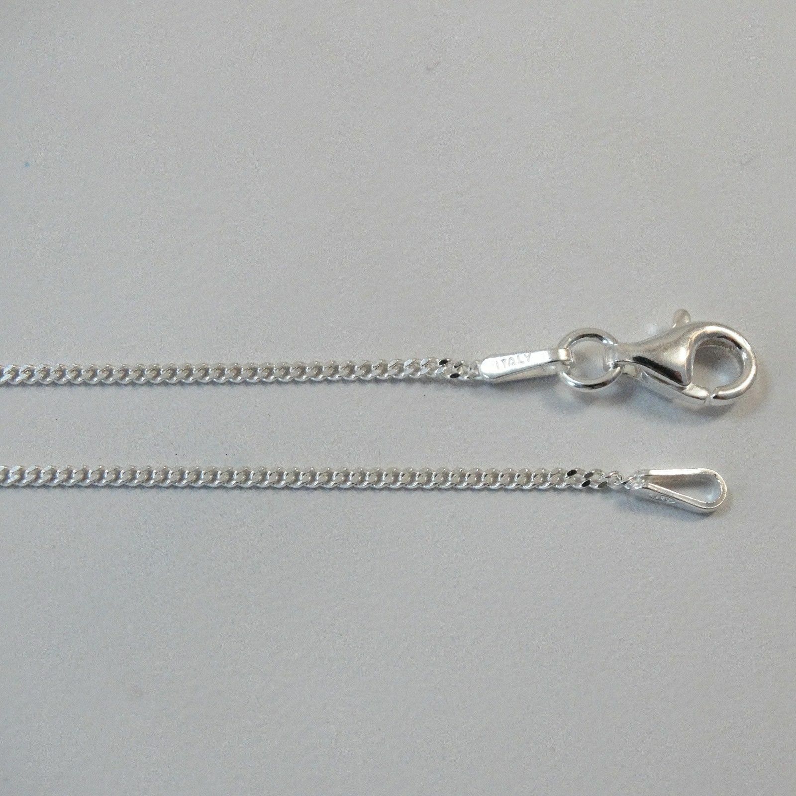 Sterling Silver 1.2mm CURB Chain Necklace 925 Italy 16″, 18″, 20″ Italian NEW