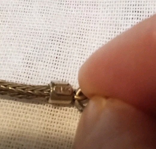 Sterling Silver 9.25 Double Ball- 14kt Gold Adjustable Lariat Necklace Bali