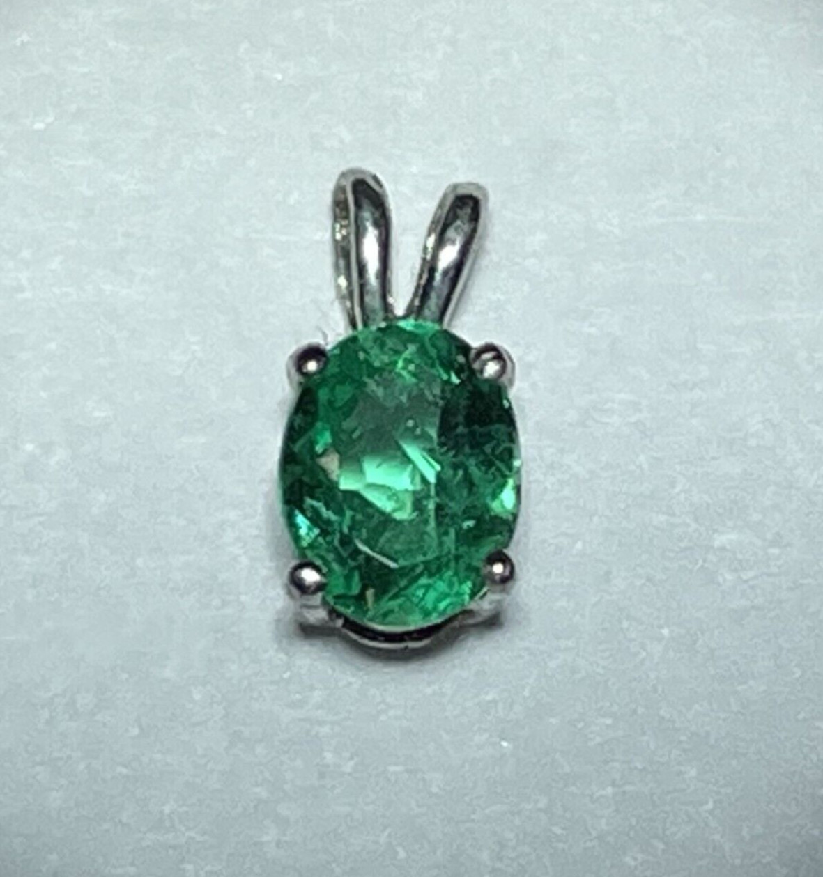 May Birthstone ~ 0.39 ct. Natural Colombian Emerald Pendant *$700* Value