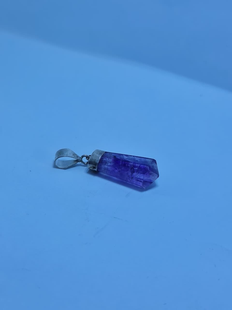 100% Natural Amethst Pendant Gemstone 925 Sterling Silver Pendant Stone