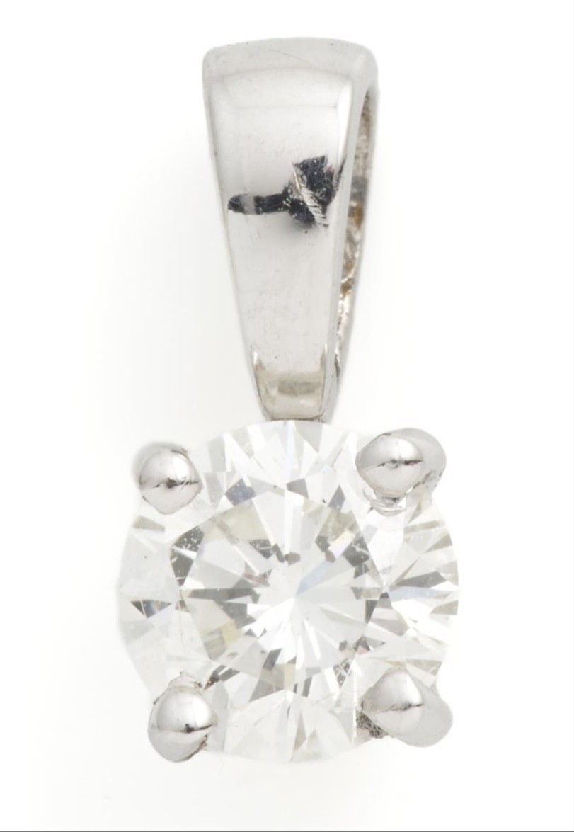 18ct White Gold Diamond Pendant Total 0.581 Carat FREE POSTAGE WITHIN AUSTRALIA