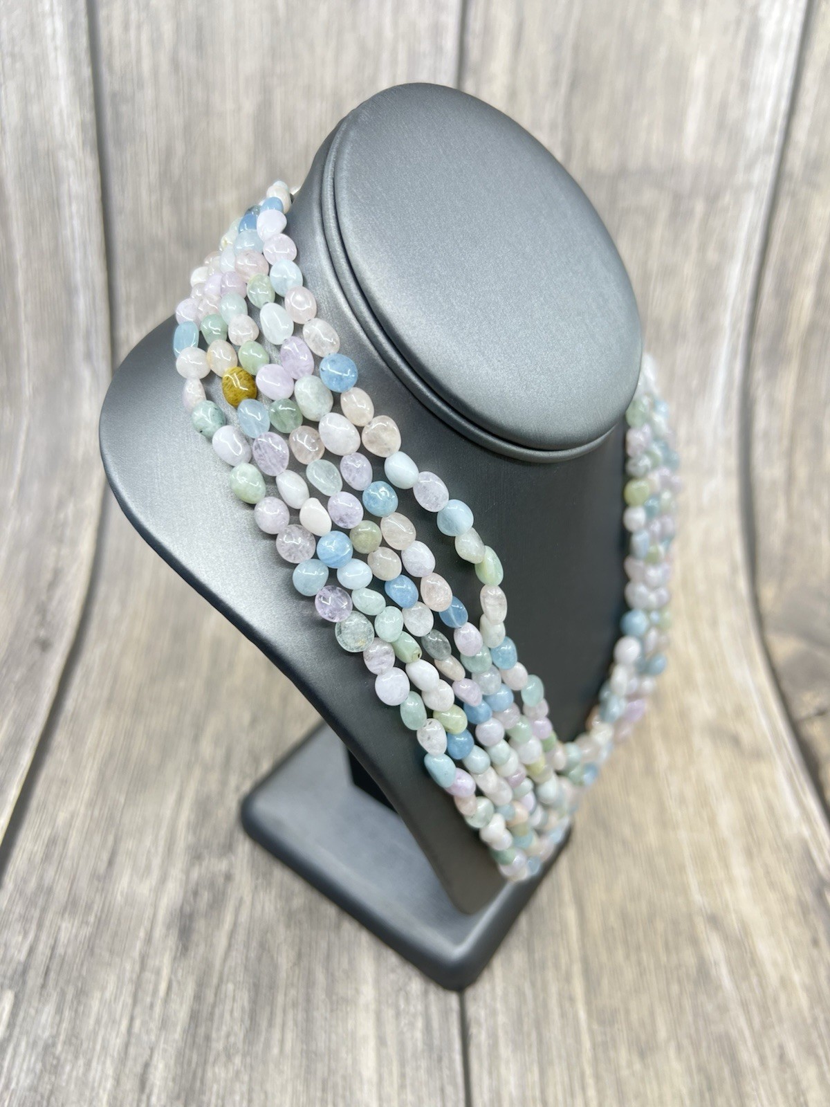 Jay King 5 Strand Multigem Necklace 18″ 925