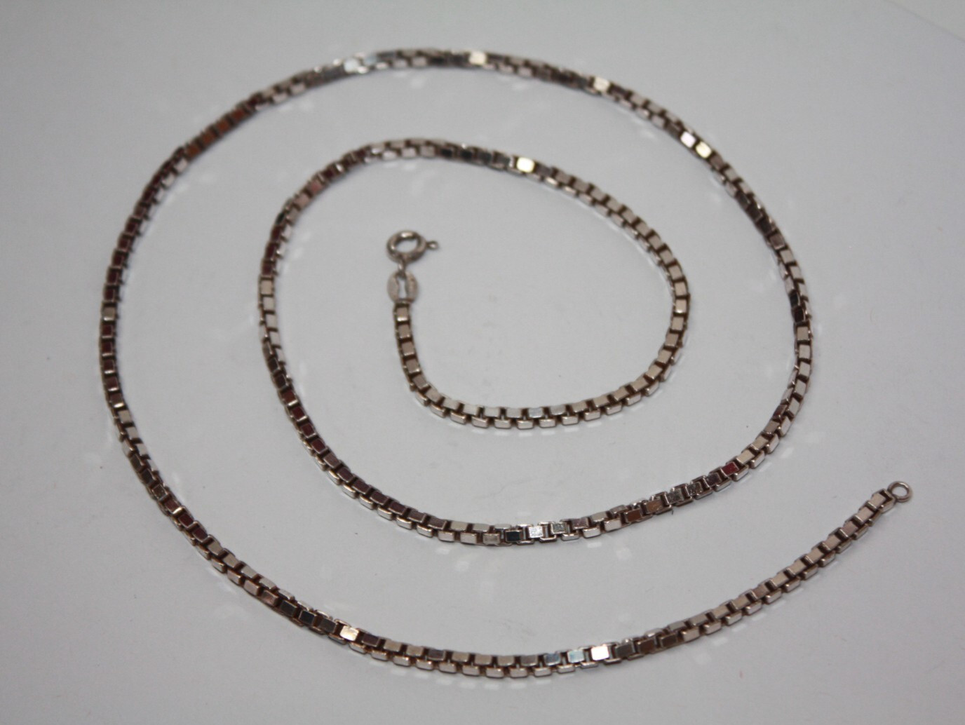 Designer Sterling Silver 3mm Box Link Chain Necklace 24″ [065GRA]